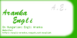 aranka engli business card